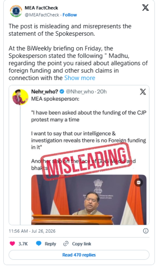 MAE fact check