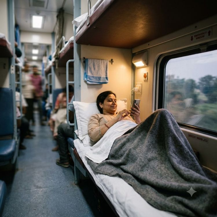 Why 2 bedsheets in train AC