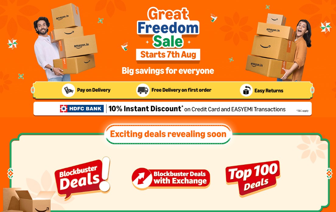 Amazon great Freedom Sale_