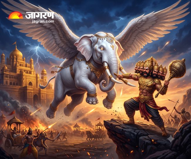 who is airavat giant white elephant fighting ravan in ramayana trailer ranbir kapoor film (1)